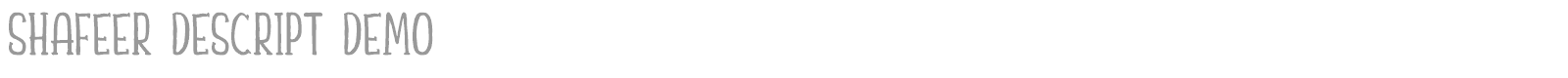 Shafeer font preview